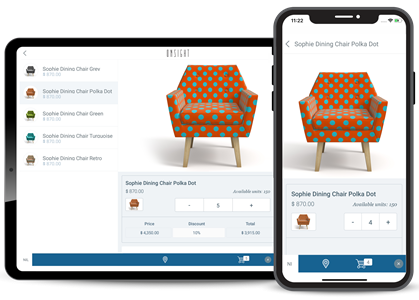 Catalogue app for homeware distributors