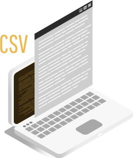 CSV and XLS