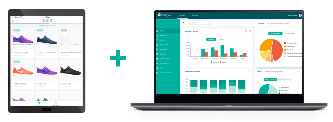 Onsight and Alegra screens