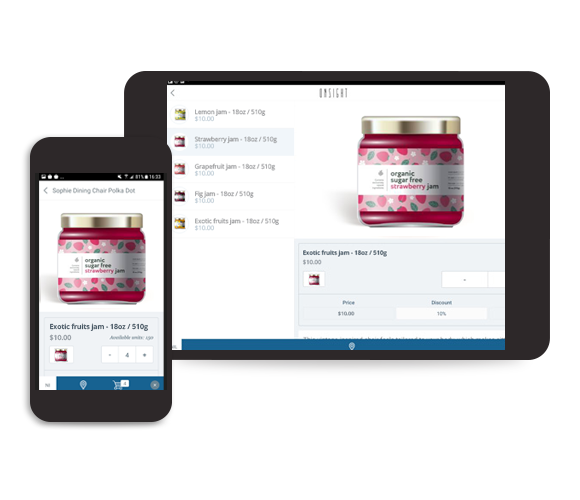 Onsight mobile sales apps for iPhone iPad Android and web