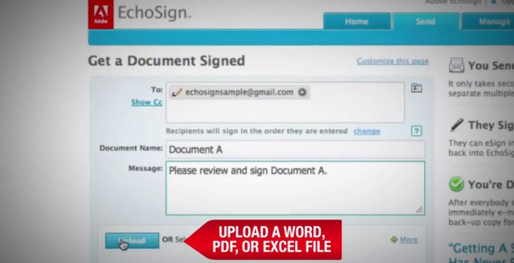 Echosign for a paperless office